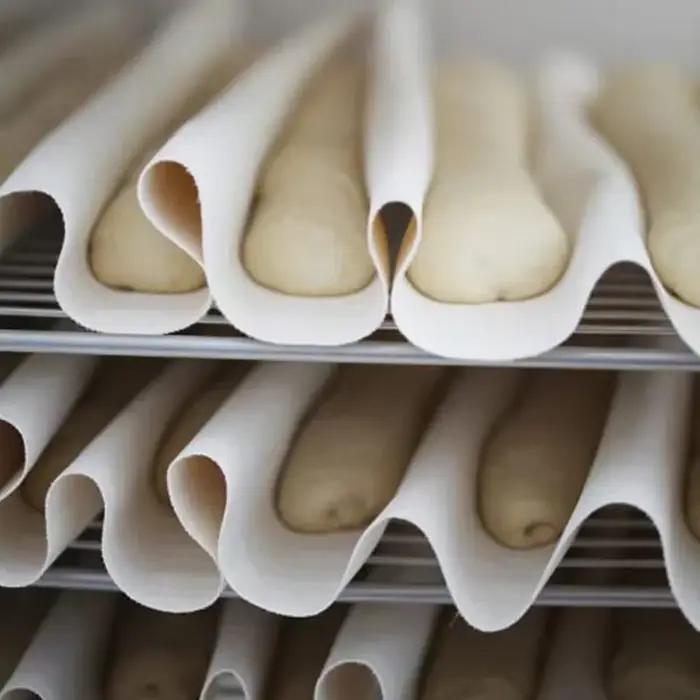 Tapis de cuisson fermenté en tissu pour baguettes moelleuses et croustillantes boulangerie artisanale occasions spéciales