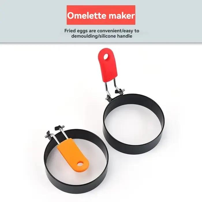 Lot de 3 moules ronds pour omelettes