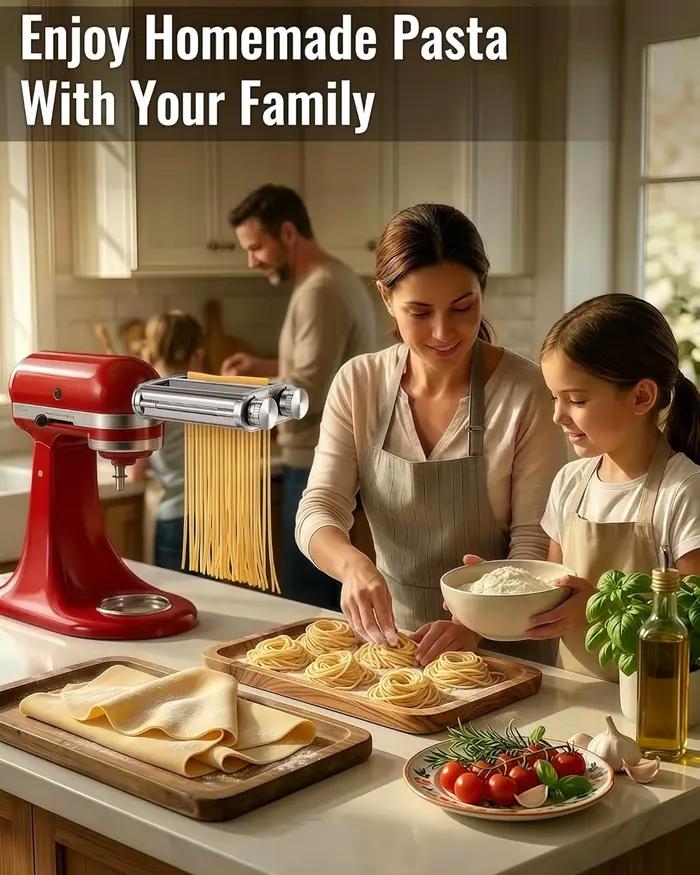Accessoire pour machine à pâtes 3-en-1 pour batteurs sur socle KitchenAid