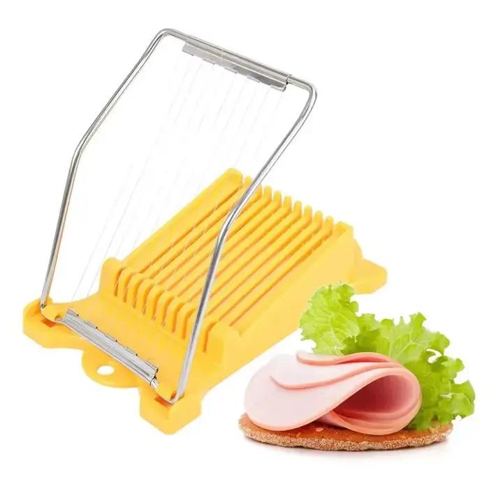 Coupe-œufs multifonction en acier inoxydable, gadget de cuisine, coupe-viande, trancheuse de fromage Harvey, gadget alimentaire, déjeuner