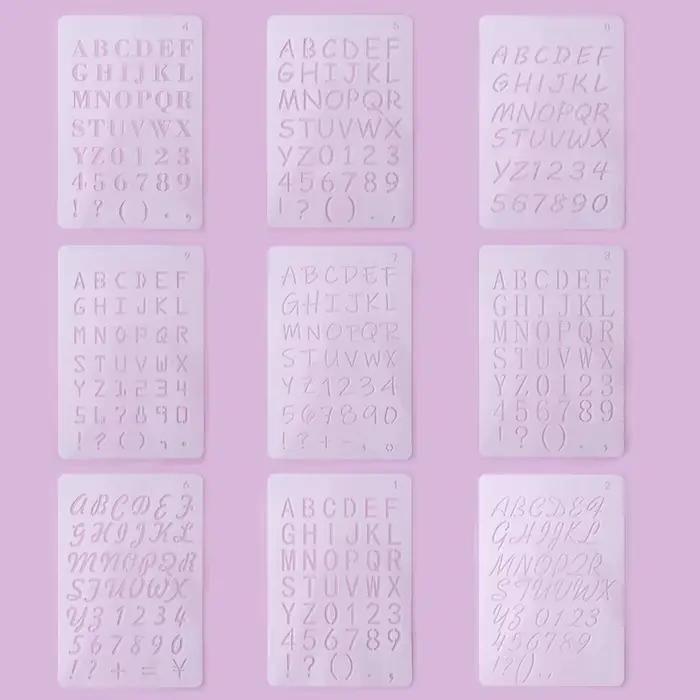Modèles de décoration de gâteau réutilisables FAIS DU alphabet lettres chiffres symboles pour pâte à sucre pâte à décor pâtisserie événements spéciaux occasions cadeau
