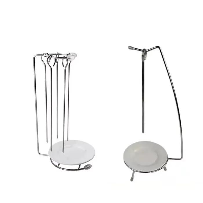 Ensemble de brochettes de barbecue en acier inoxydable, rôtissoire verticale légère et détachable, réutilisable, facile à installer, support de brochette de poulet
