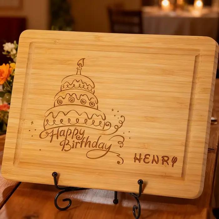 Planche à découper personnalisée pour barbecue d'anniversaire
