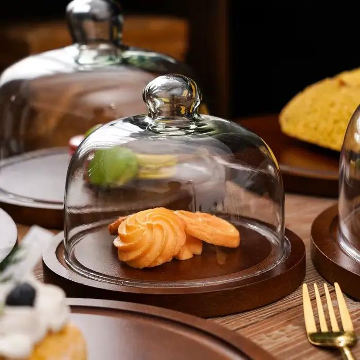 Présentoir à gâteaux, assiette à fruits avec couvercle