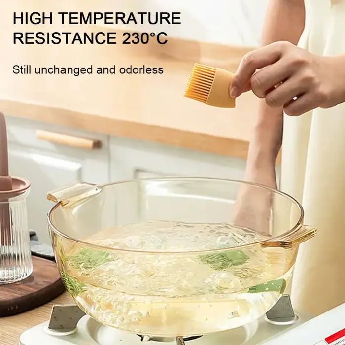 Brosse à huile pour barbecue 3 en 1, résistante à la chaleur, Type fendu, brosse d'application de Sauce, outil de cuisson en Silicone, bouteille distributrice d'huile avec brosse
