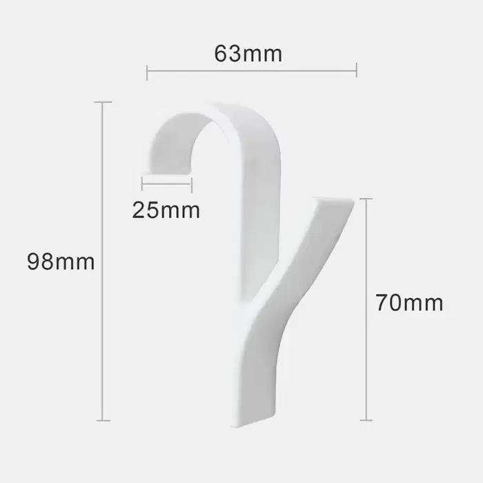 Cuisine salle de bain cintre Clips supports de rangement blanc clair