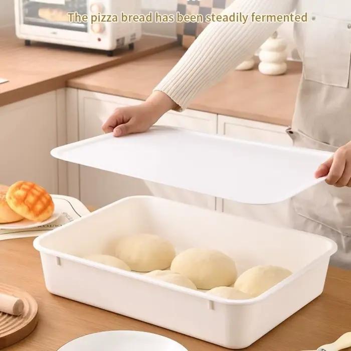 Boîte de levage de pâte hermétique robuste avec couvercle, 1 ou 2 pièces, pour pâte à pizza, contenants de pâte de qualité alimentaire, pour la fabrication du pain