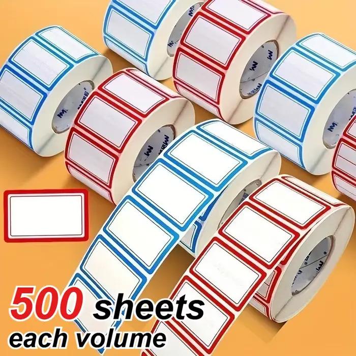 500 étiquettes pour produits congelés par rouleau - Autocollants faciles à déchirer