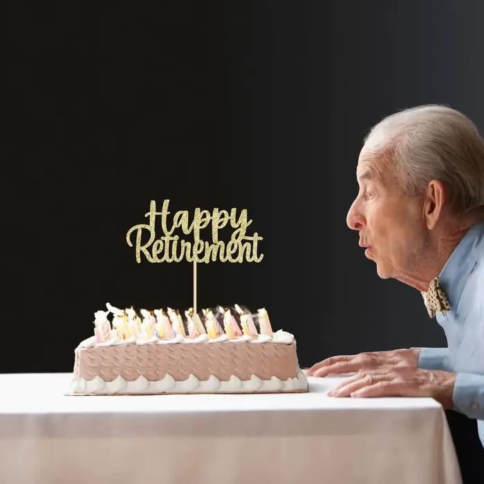 Décoration de gâteau de retraite joyeux