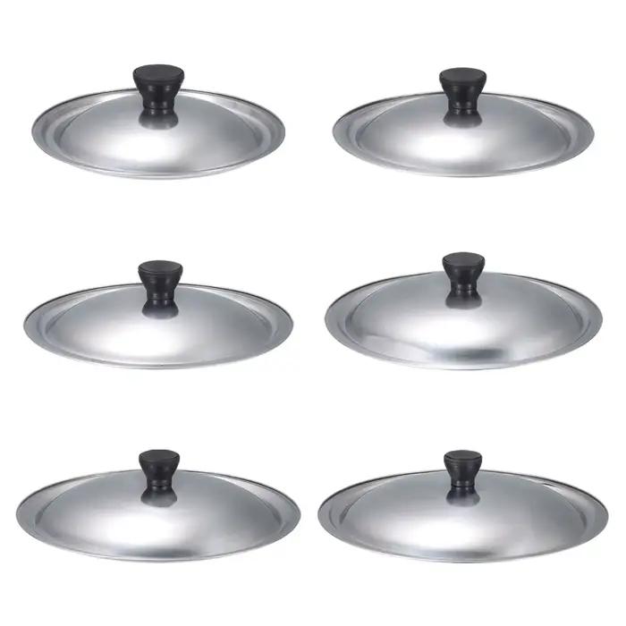 Nouveau couvercle de casserole en acier inoxydable anti-brûlure de 20-30 cm, couvercle universel pour poêle, couvercle alimentaire pour cuisine, ustensiles de cuisine pour restaurant