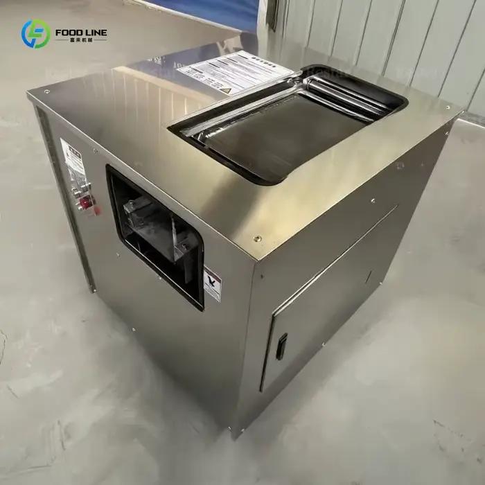 Machine à découper automatique de saumon, personnalisée, pour économiser du temps et des efforts, machine à découper les filets de poisson frais, 220V, garantie complète pour les magasins de fruits de