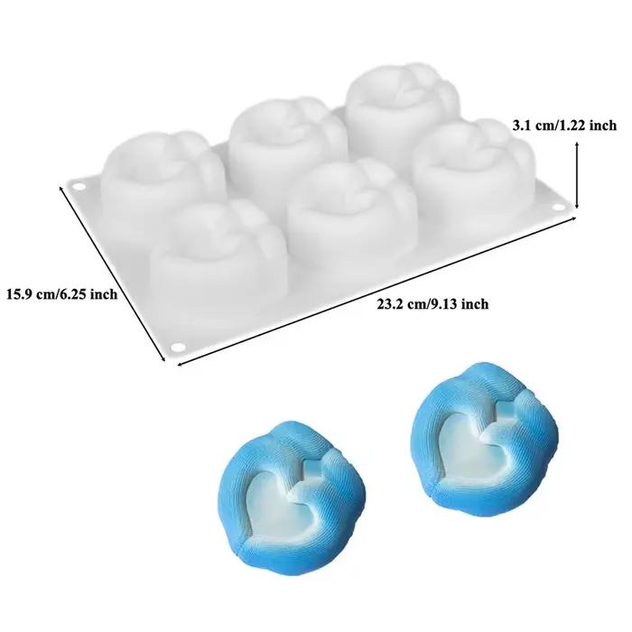 Moule à gâteau en Silicone 3D fleur d'amour