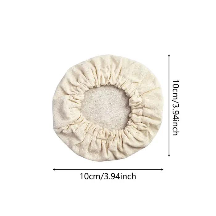 Couvre-pots en lin pour la fermentation du pain, 4 pièces, couvercles réutilisables pour la levée du pain, kit de démarrage pour la boulangerie maison