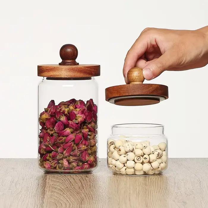 Pot de conservation en verre pour la cuisine