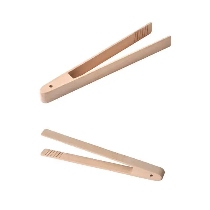 Pinces de cuisine, ustensile de cuisine en bois pour la cuisson