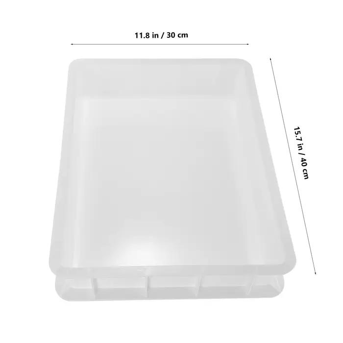 Boîte de levage de pâte à pizza empilable en plastique