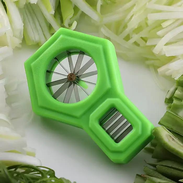 Trancheuse à oignons verts en acier inoxydable