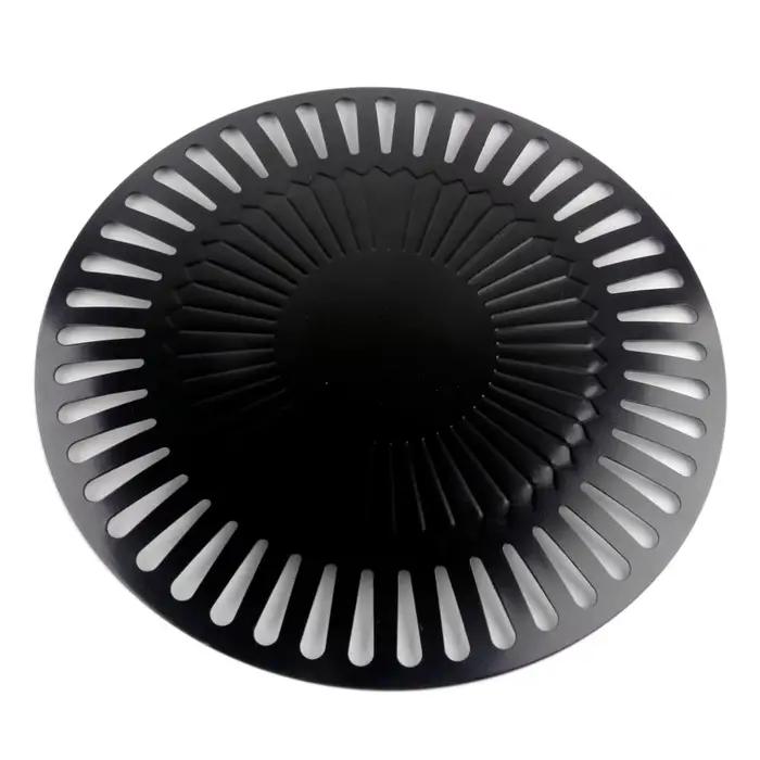 Poêle à griller en fer pour barbecue, rôti de viande coréen, plaque de gril avec support, outils de poêle de cuisson antiadhésifs, facile à nettoyer