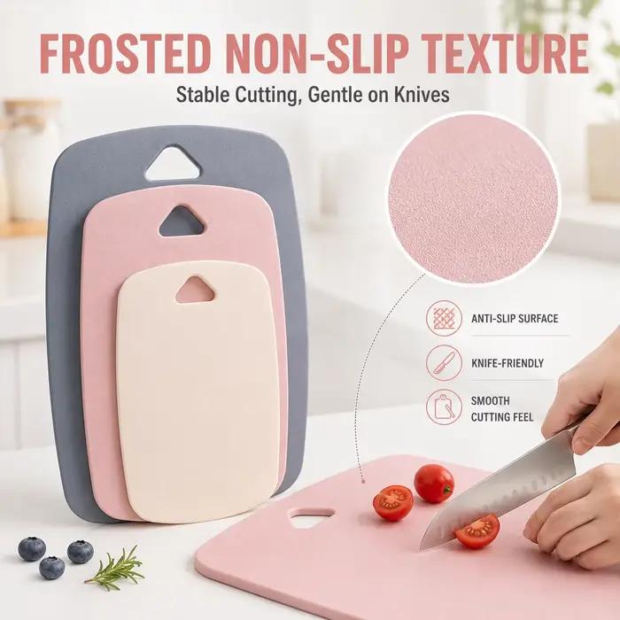 Ensemble de 3 planches à découper en plastique pour la cuisine