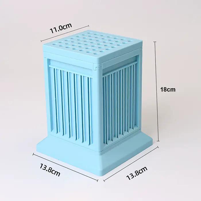 Boîte à brochettes de barbecue à 49 trous, outil portable pour faire des brochettes de barbecue, boîte à brochettes de viande détachable, multifonction pour le bœuf, le porc, la viande