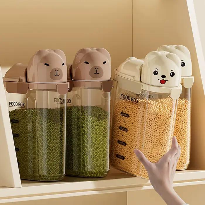 Pots de stockage hermétiques sur le thème des dessins animés