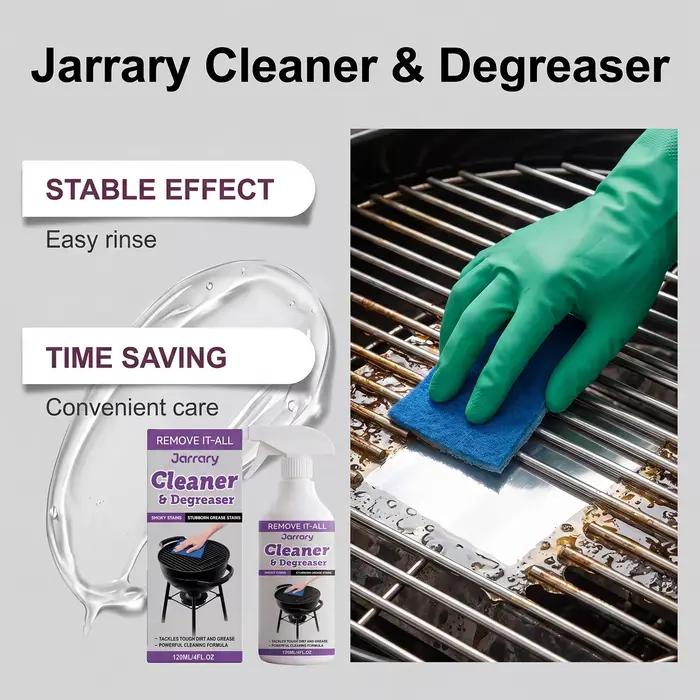 Dégraissant puissant pour grillades – Nettoyant mousse rapide pour taches d'huile de cuisine, idéal pour hotte de four, cuisinière, barbecue