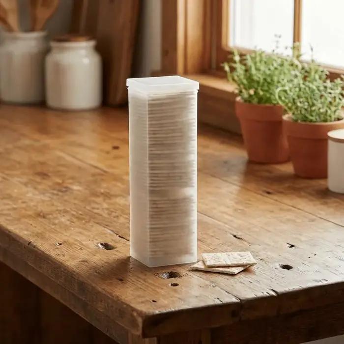 Boîte de rangement en plastique pour biscuits