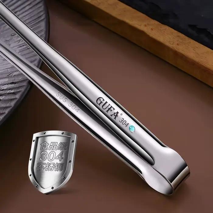 Pince à griller en acier inoxydable pour la nourriture, accessoire de cuisine, ustensiles de camping