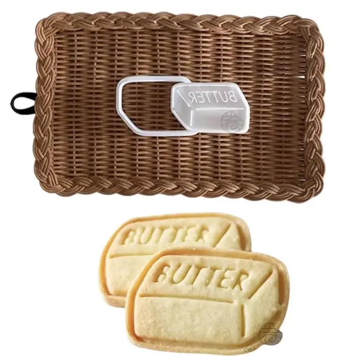 Moule à biscuits en forme de brique carrée pour beurre