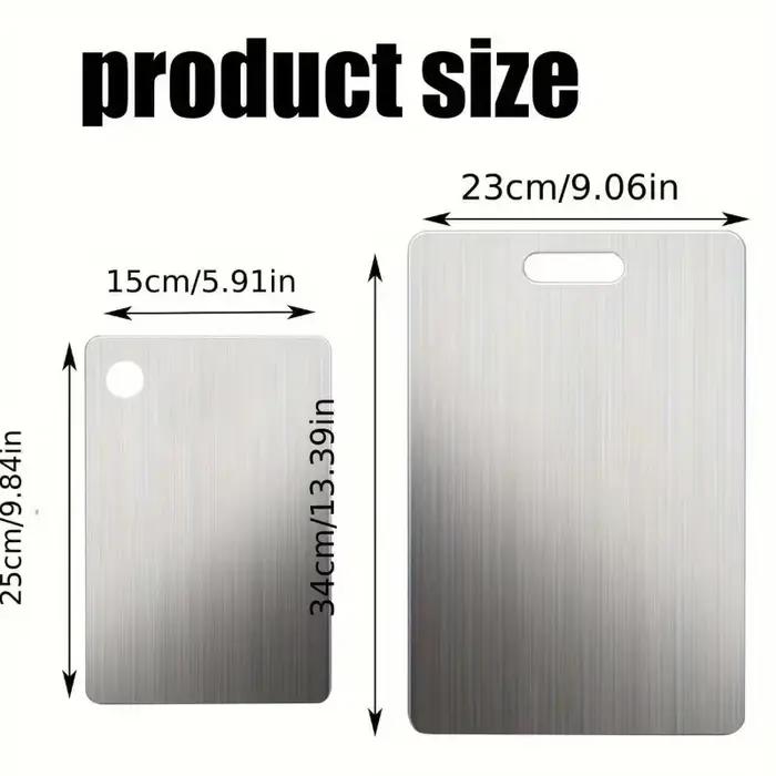 Ensemble de planches à découper en acier inoxydable
