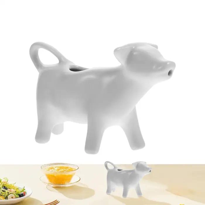 Pichet à sirop pichet à crème au lait Sauce mousser café Sauces au lait pot à crème blanche pichet à crème sauce bateau café pichet à lait