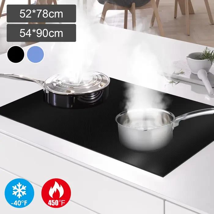 Tapis de protection de plaque de cuisson à Induction, en Silicone, pour table de cuisson à Induction, antiadhésif, résistant à la chaleur, couverture de comptoir de cuisine