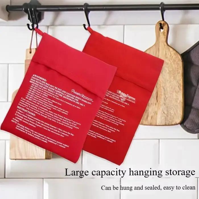 1 Sac de cuisson multifonctionnel pour patates douces grillées et maïs, compatible micro-ondes, pour usage domestique et cuisson à sec