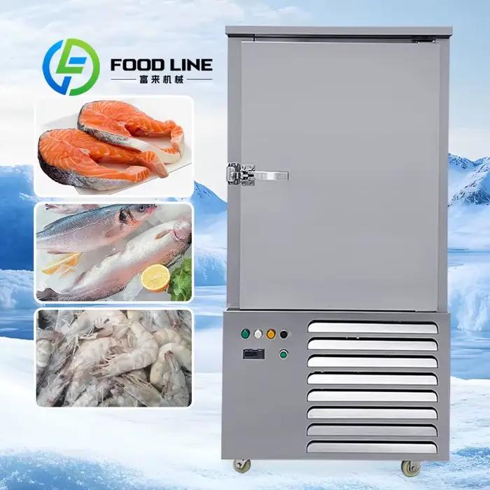 Congélateur rapide commercial de 300 L -45 degrés Congélateur de souffle de pain de viande de poisson frais