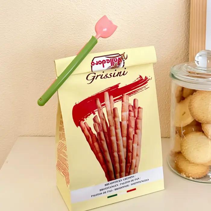 Lot de 5 pinces magnétiques en forme de tulipe, anti-humidité et conservatrices de fraîcheur, outil indispensable pour sceller les sachets de collations