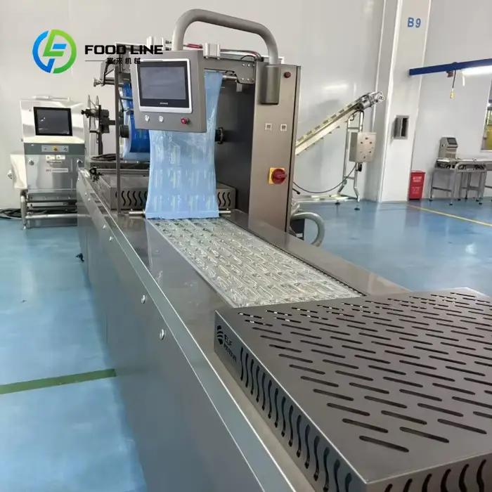 Machine d'emballage sous vide thermoformante mini automatique à prix d'usine, haute précision, surveillance à distance, facile à utiliser, sacs personnalisables