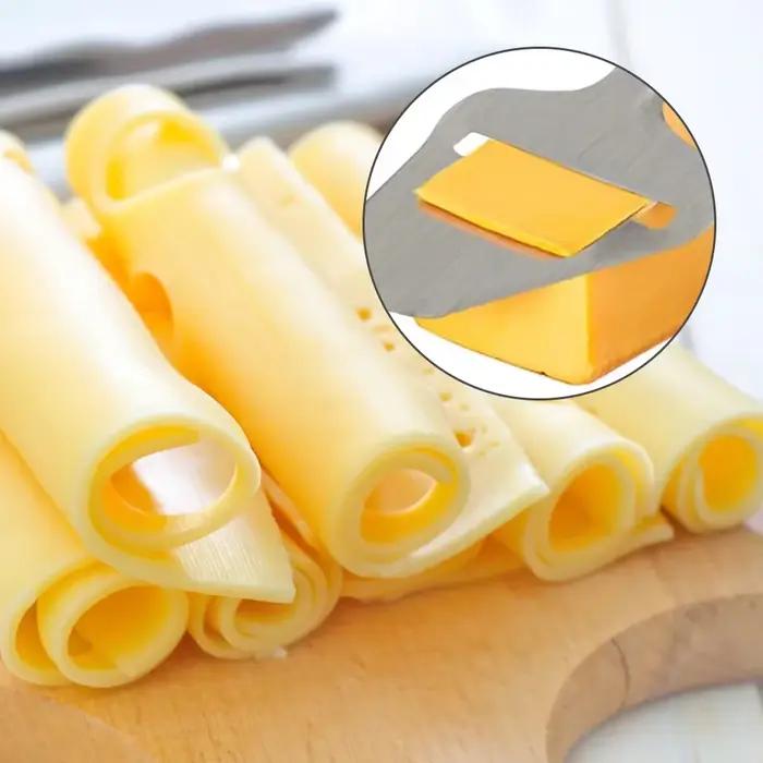 Trancheur de fromage en acier inoxydable, râpe à fromage aérienne robuste, couteau de coupe de fromage antiadhésif, couteau à beurre, outils de cuisine