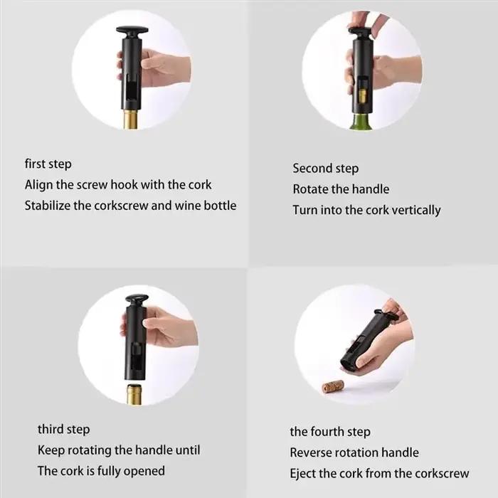 Tire-bouchon professionnel de sommelier avec coupe-capsule