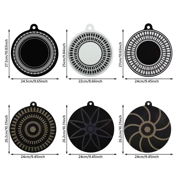 Tapis de protection en silicone pour plaque à induction noire antidérapant résistant aux hautes températures pour cuisine élégante et sécurisée occasions spéciales
