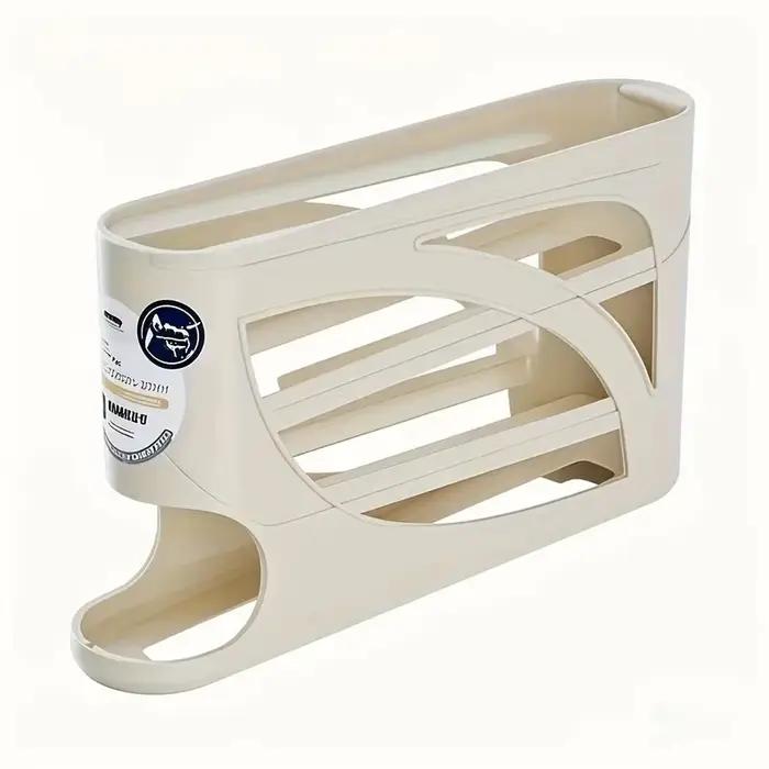 Conteneur de rangement à œufs à 3 niveaux sur roulettes, capacité de 24 œufs, organiseur de rangement, boîte de rangement de grande capacité pour réfrigérateur et cuisine