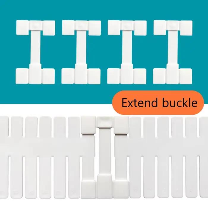 Accessoires de séparation de tiroir, bricolage, séparateur combiné, boucle d'extension croisée, Clip de fixation, chaussette, organisateur d'armoire de maquillage, 4 pièces/lot