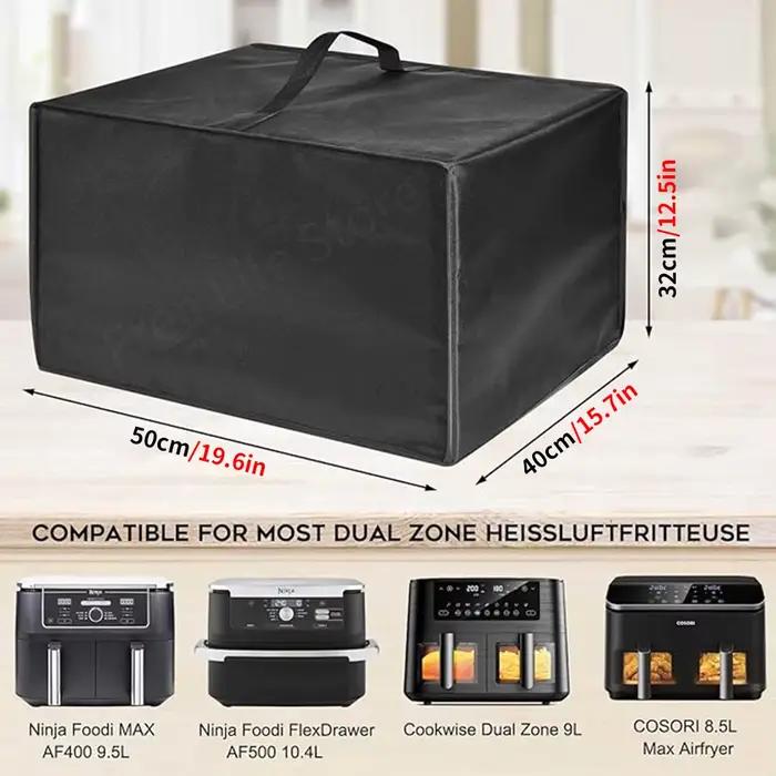 Couvercle de friteuse à Air pour Ninja AF500 AF400, résistant à la chaleur, étanche à la poussière, housse de protection pour accessoires de friteuse à Air double Zone