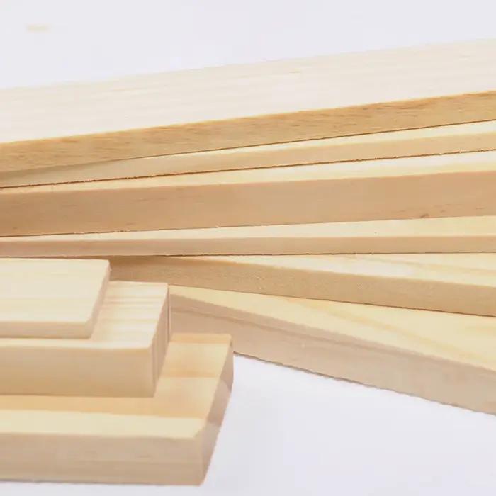 Bande de Bois Rectangulaire Épaisseur 3/5/8mm Panneau Solide