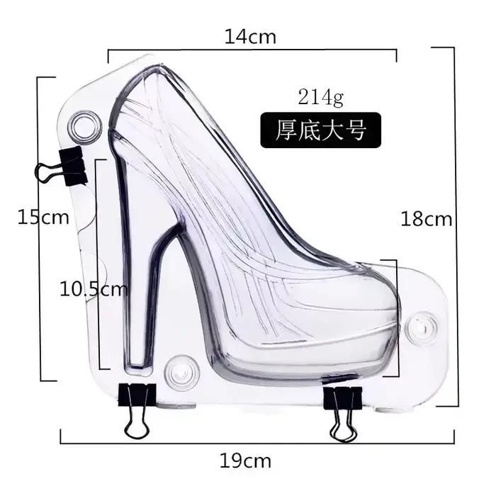 Moule à chocolat en forme de chaussure à talons hauts