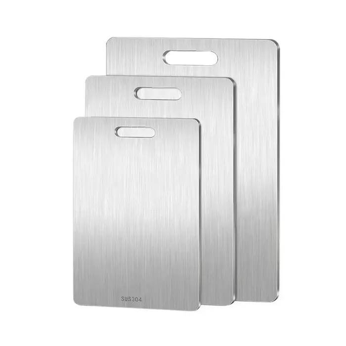 Panneau en acier inoxydable et planche à découper cuisine ménage épaissi Double face