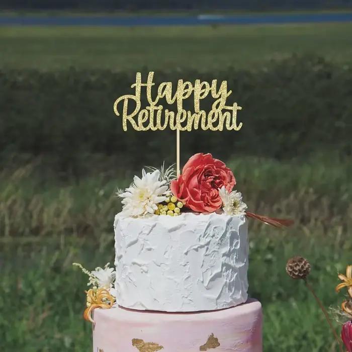 Décoration de gâteau de retraite joyeux