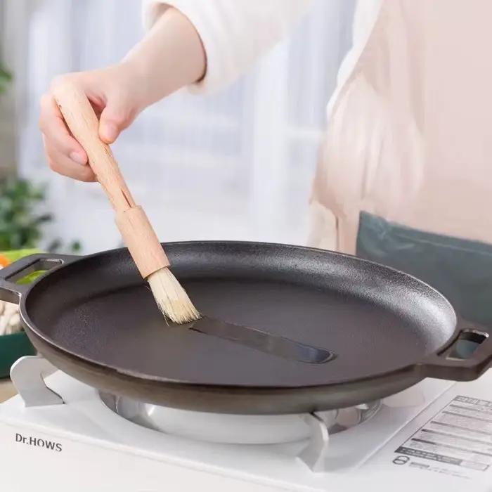 Poêle à frire multifonction en fonte antiadhésive 2026 pour cuisinière et cuisson en extérieur