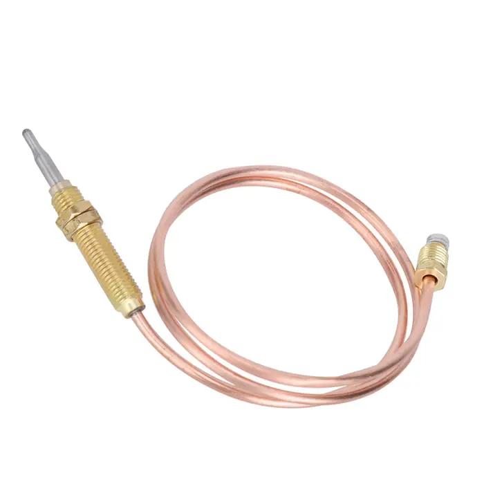 Sonde de Thermocouple à filetage M8, sonde de Thermocouple à gaz chauffant 600mm pour cheminée, accessoires de gril de barbecue
