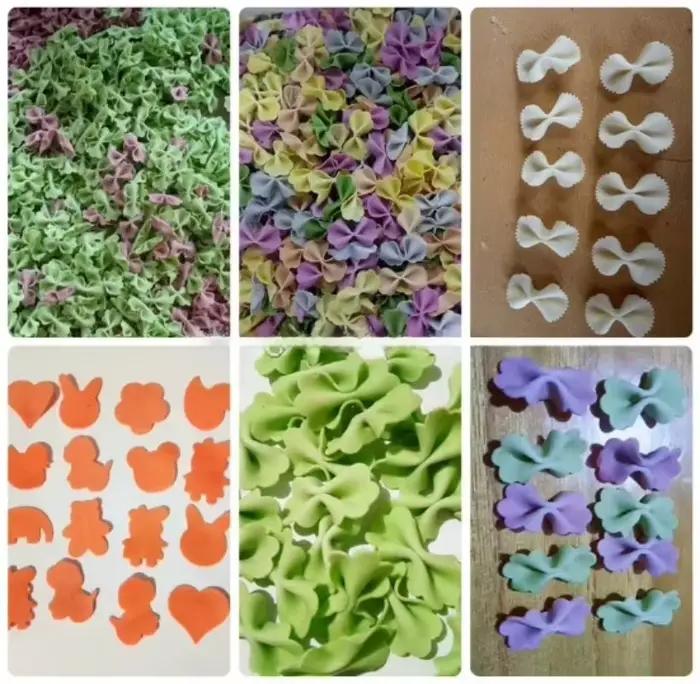 Machine à pâtes farfalle compacte personnalisée, capacité 40 kg/h, machine à former des nouilles papillon pour les petites entreprises de cuisine