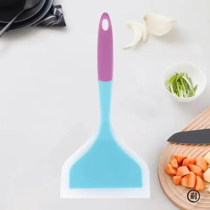 Espátula tamago Yaki, sartén antiadhésif, espátula spéciale, espátula gruesa para ovo Yaki, espátula de silicone, 1 unidad